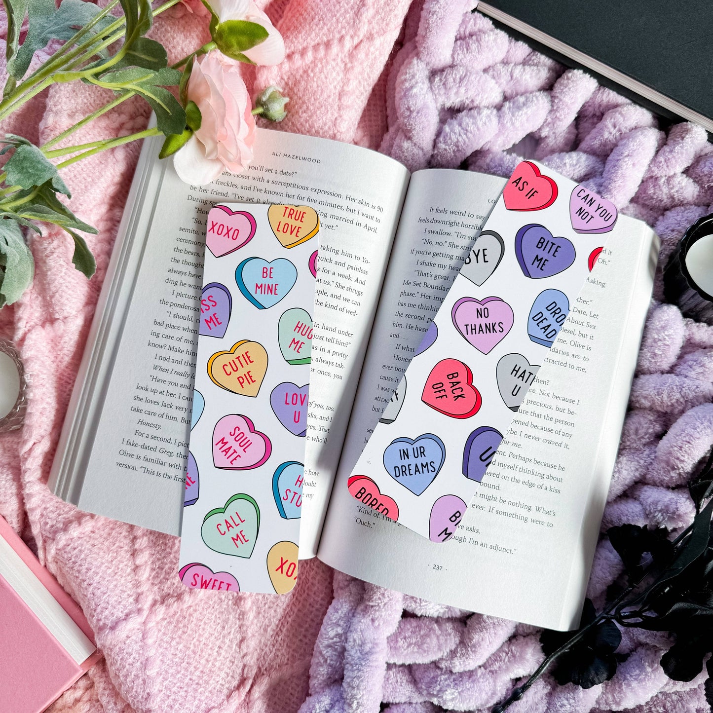 Conversation Hearts Bookmarks