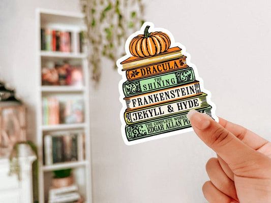 Spooky Books Halloween Sticker