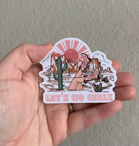 Let's Go Girls- Western Stickers/Magnet