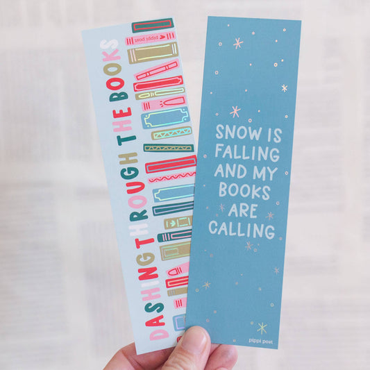 Dashing Through The Books Bookmark Set