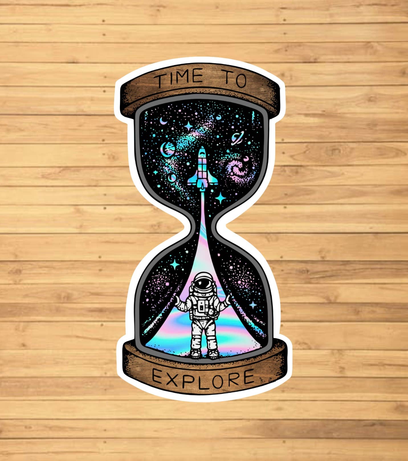 Time And Space Sticker