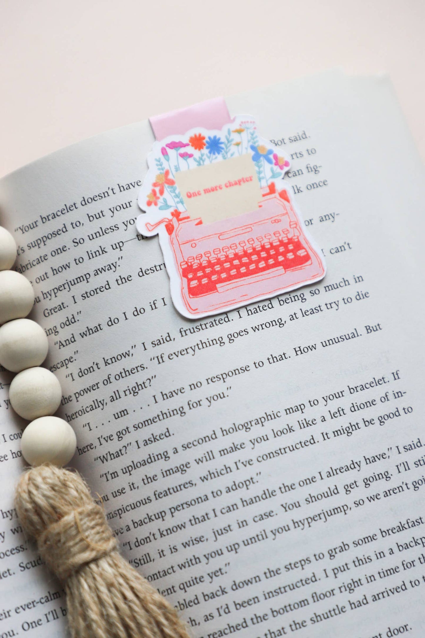 One More Chapter Typewriter Magnetic Bookmark