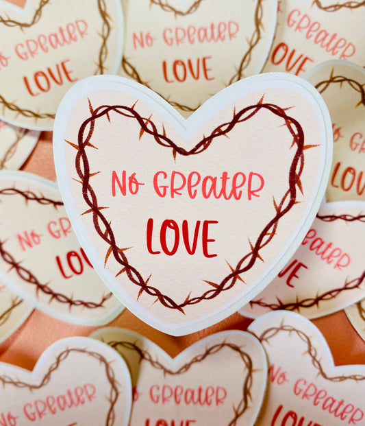 No Greater Love Vinyl Sticker