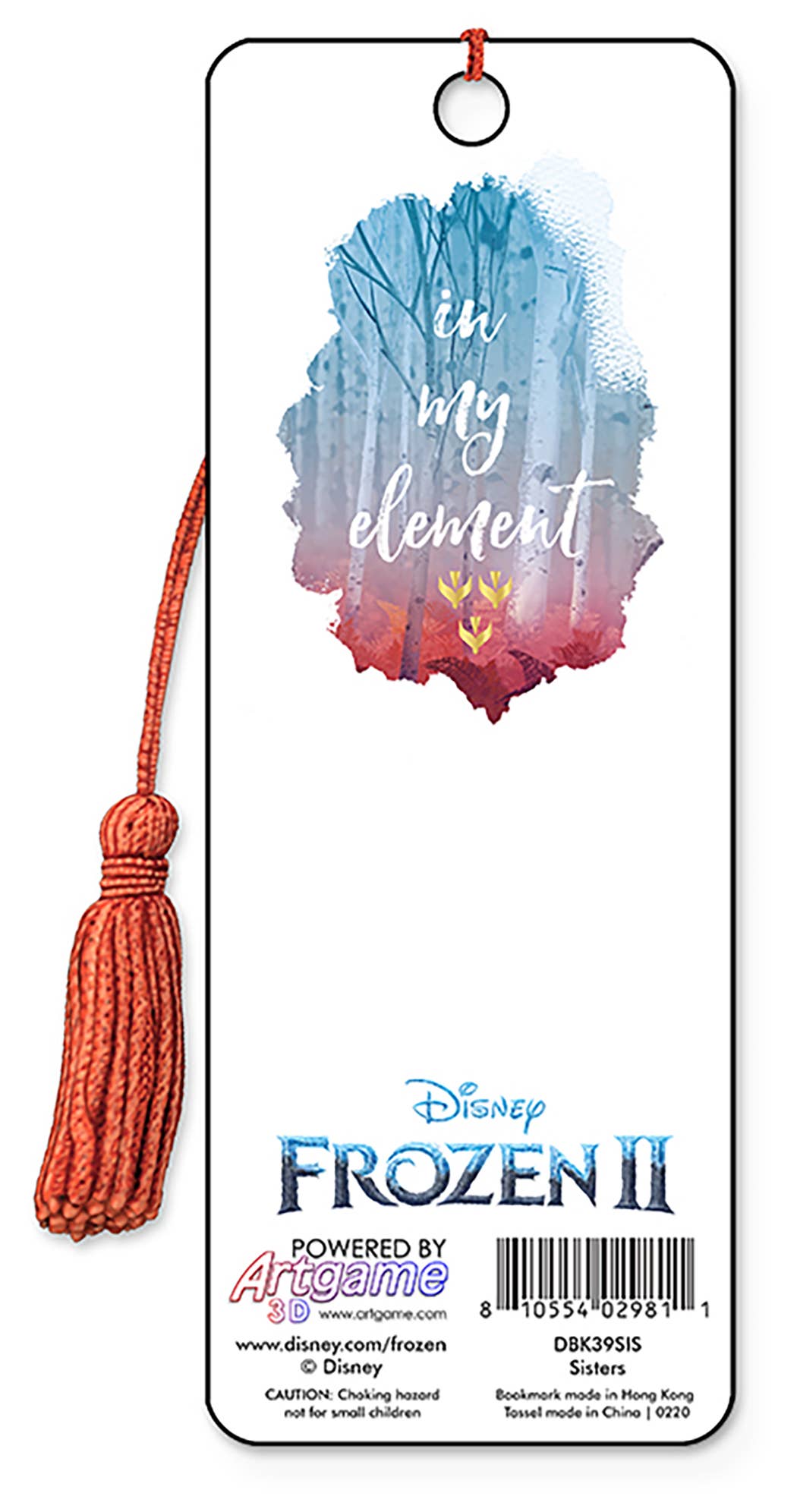 3D Disney Bookmark - Sisters